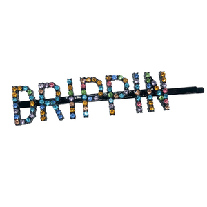 "Drippin" Rhinestone Hairpin